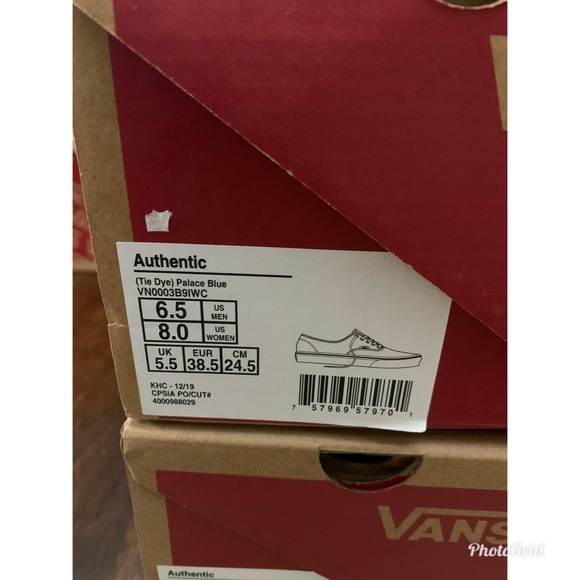 Vans Authentic Tye Dye Palace Blue - Picture 9 of 9